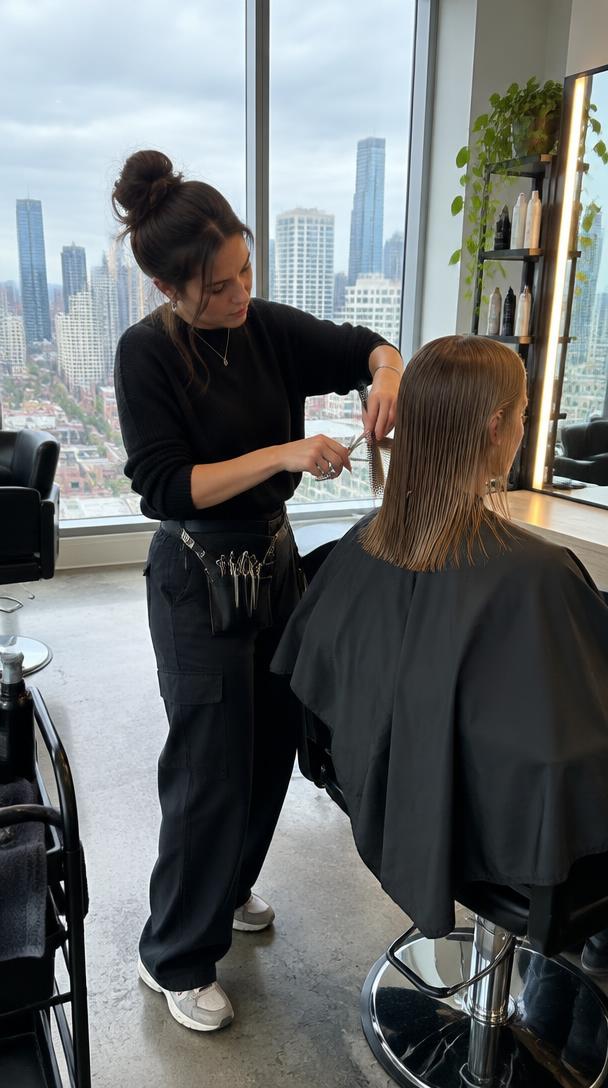 Precision cutting in the salon